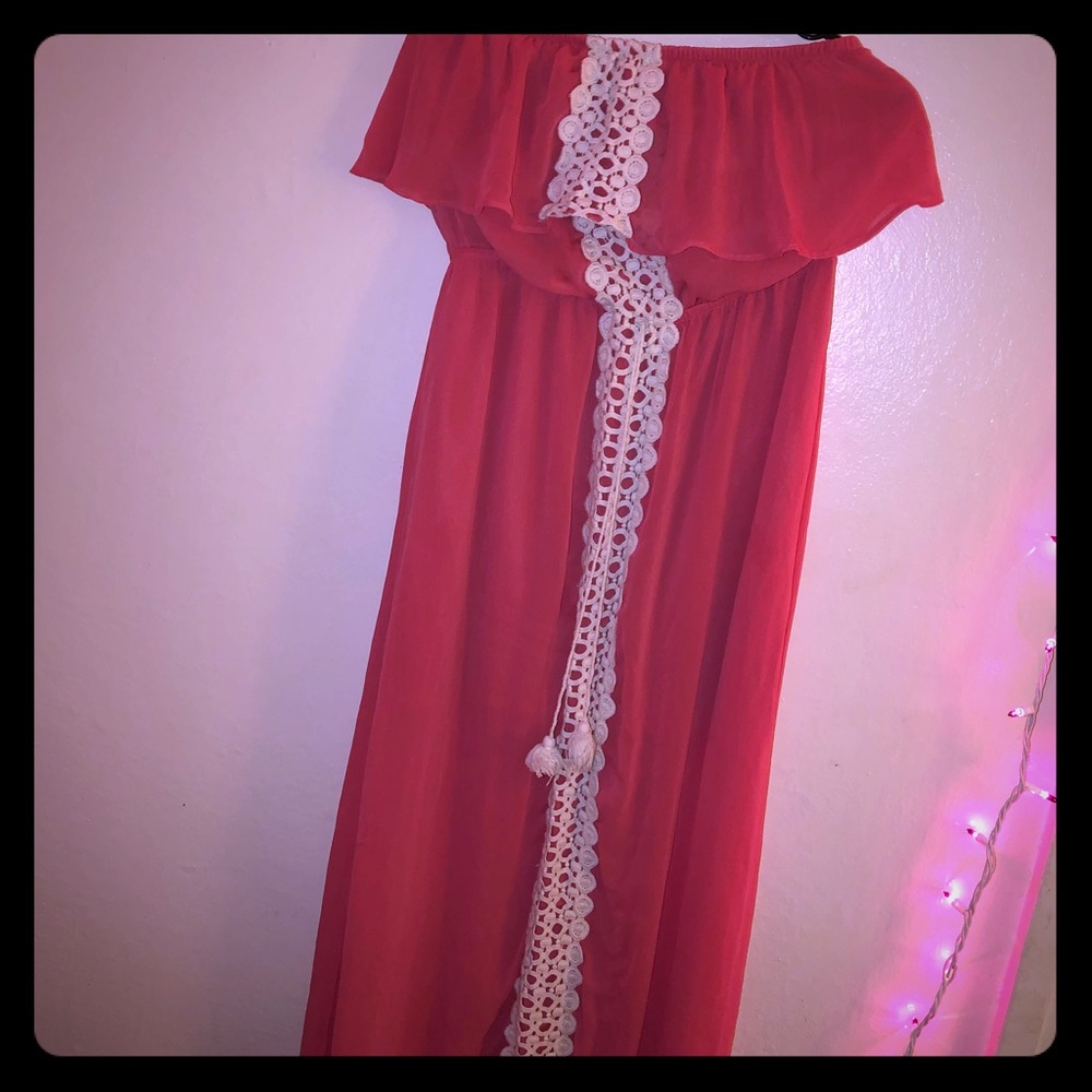 Pretty pink summer dress